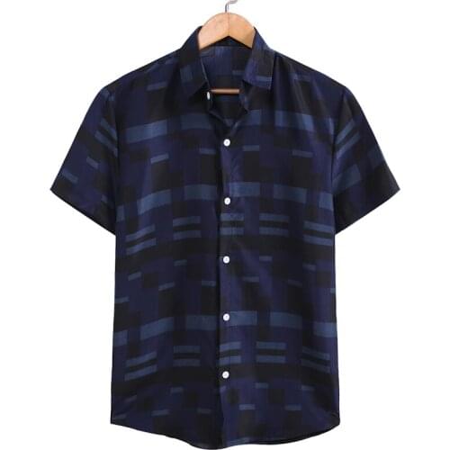 Summer Mens Shirt Top Casual Short Sleeve Shirts Thin Shirt Men Dress Male Clothing Tops