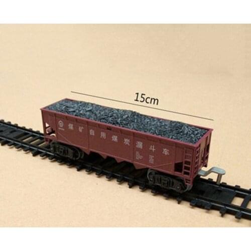 Plastic 1/87 Simulation Electric Train Model Passenger Car Truck Oil Freight Special Car Track Childrens Toy Display Gift