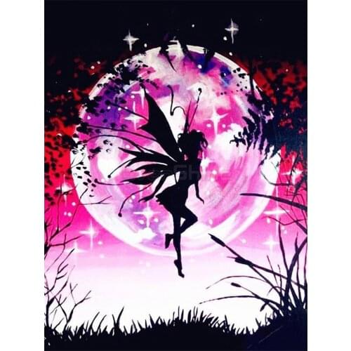 Angel Butterfly Printed Fabric 11CT Cross Stitch Kit Embroidery DMC Threads Needlework Hobby Sewing Craft Magic For Stamped