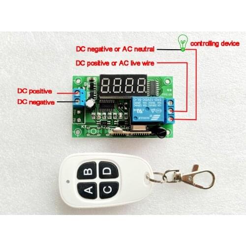 Time switch toy car electric toy model countdown timer wireless remote control delay relay module