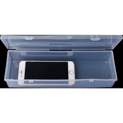 Rectangular Plastic Clear Storage Box Jewelry Container Case Bead Organizer Case P15D