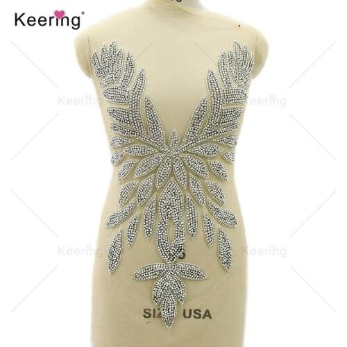 Sexy Design 100% Hand-Made Silver Rhinestone Bodice Dress For Party Clothes. WDP-388