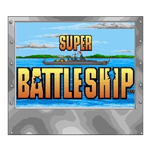 Super Battleship NTSC Version 16 Bit 46 Pin Big Gray Game Card For USA Game Players