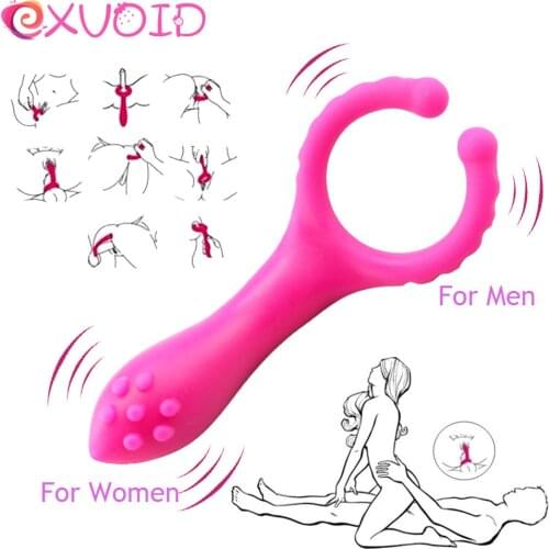 EXVOID Penis Vibration Clip Sex Toy For Women Men Couple Flirting G-Spot Vibrator Vagina Clitoris Stimulation Nipple Massage