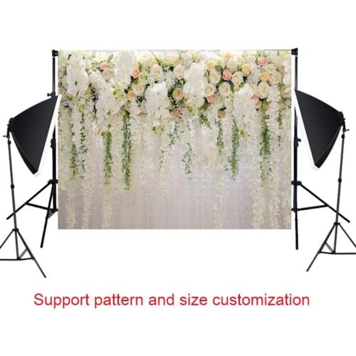 Vinyl Valentines Party Rose Floral Wall Photography Backdrop Wedding Floral Photo Backdrops Enchanted Studio Photo Backgrounds