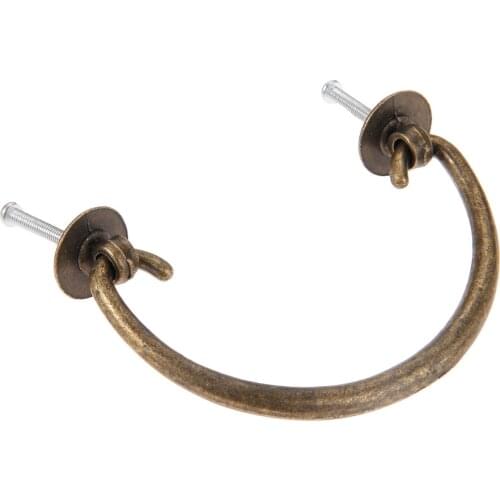 Vintage Handle Antique Bronze Pull Brass Knob 102mm*65mm Zinc Alloy Cabinet Bookcase Drawer Kitchen Decor Furniture Hardware
