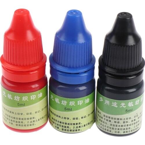 1pcs 5ml Children Name Stamp Printing On Clothing Wash Not Fade Ink Textile Clothes Waterproof Ink Special Ink For Students