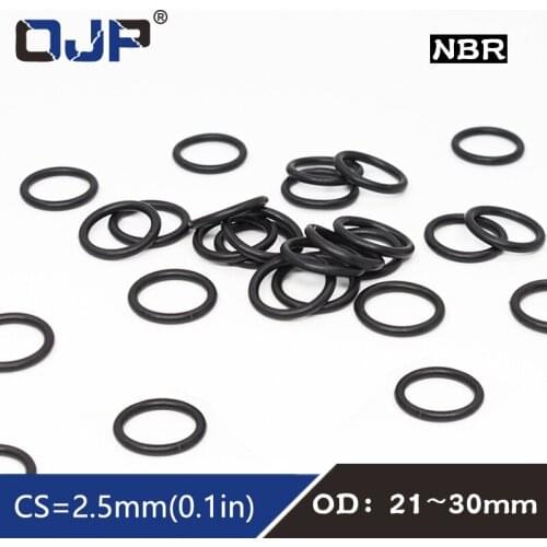 20PC/lot Rubber Ring NBR Sealing O Ring OD21/22/23/24/25/26/27/28/29/30*2.5mm Nitrile O-Ring Seal Gaskets Oil Ring Fuel Washer