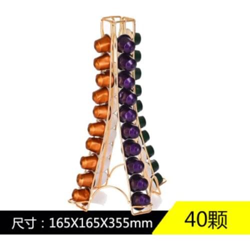 2020 Practical Coffee Capsule Holder Tower Stand For 40 Nespresso Capsules Storage New capsulas nespresso Coffee Pod Holder