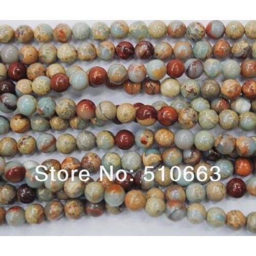 96 Pieces Nature Snake stone Beads,Gem Stone Beads,DIY Jewelry Beads,Size: 8mm,Free Shipping