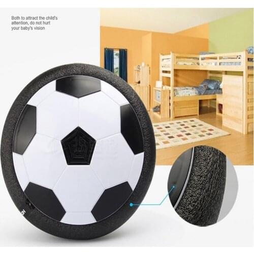 Kids Levitate Suspending Soccer Ball Air Cushion Floating Foam Football with LED Light Music Gliding Toys Soccer Toys Kids Gifts