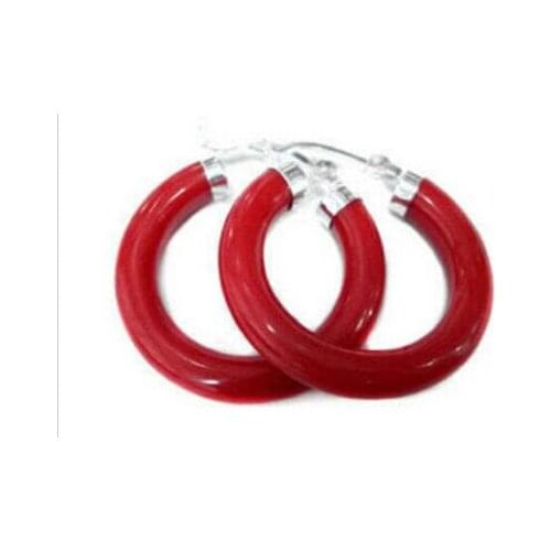 Hot sell New Arrived Design Unusual Red Coral Earring>Lovely Fine Nobility Ladys Womens Earrings