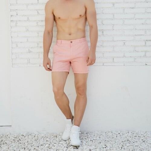 Hot man casual summer shorts pink green fashion England shorts new arrival