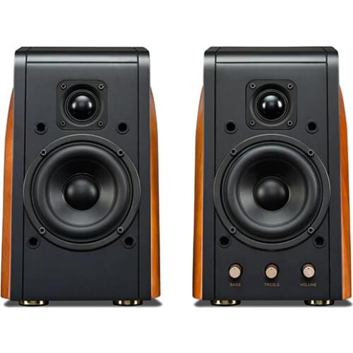 HiVi Swans Multimedia 2.0 Active Bookshelf Speakers M240 2way 4th-order active vented speaker system 4mid-bass driver