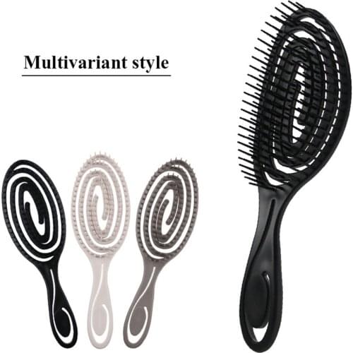 Curved Mosquito Coil Style Hair Massage Comb Air-cushion Comb Beauty Tool Sealed Bag Big Curved Comb
