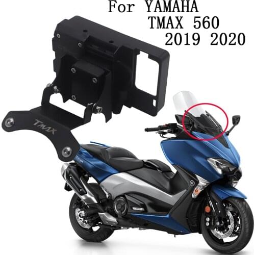 For YAMAHA TMAX 560 T-MAX 560 TECH MAX 2019 2020 Motorcycle Windscreen Navigation Bracket USB charger mobile phone mounting