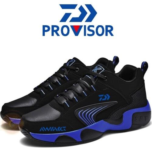 Daiwa Men Sneakers Outdoor Hiking Fishing Shoes Men Trekking Shoes Waterproof Sports Fishing Shoes Travel Walking Sneaker Boots