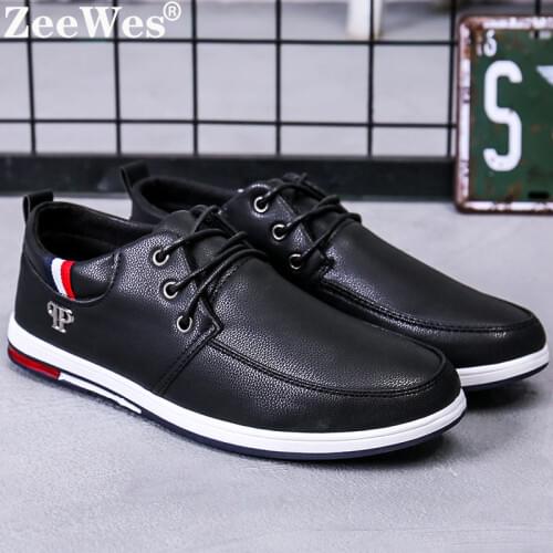 2019 Fashion Loafers Walking Footwear Mens Pu Leather Business Casual Shoes For Male Outdoor Breathable Sneakers Tenis Feminino