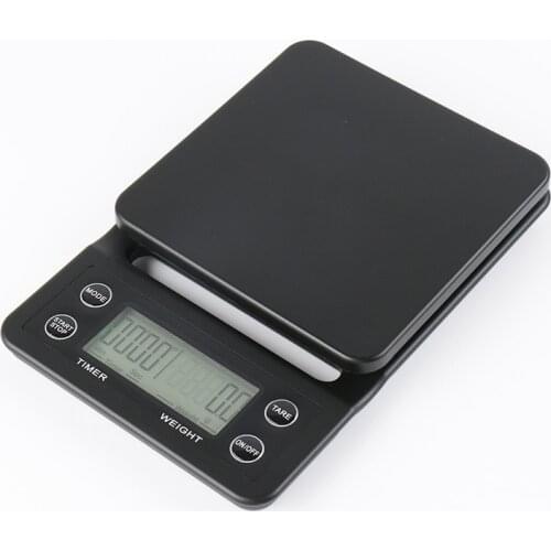 Mini Digital Kitchen Scales Timer Barista Coffee Scale Cake Baking Weight Measuring Cooking Food Scales 0.1g/3kg-5kg Two Sizes