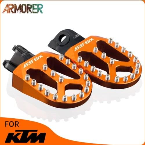 Motorcycle Off-Road Foot Pegs Rests Footrest Foot Pedals For KTM 65SX 85SX 125SX 250SX 250 350 450 SX-F 1998-2015 2013-2017 2020