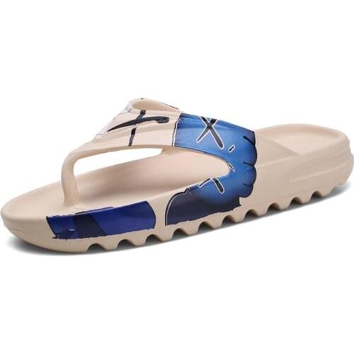 2021 New Summer Mens Slippers High Quality Beach Sandals Non-slip Casual Shoes Ladies Slippers Female Celebrities Flip Flops