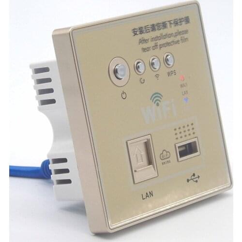 12V-48V poe wireless wall router with ethernet switch connection