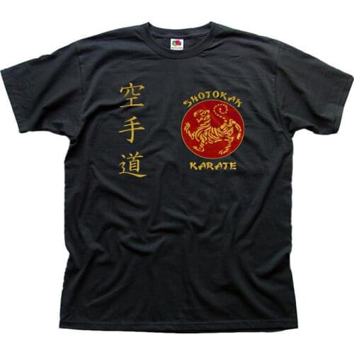 New Fashion MenS Short Sleeve SHOTOKAN KARATE Martial Arts MMA Black T-shirt Funny Casual Tee Shirts Tops