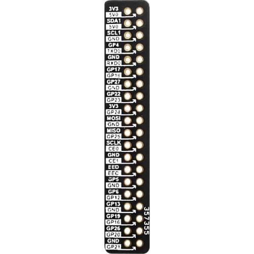 Raspberry Pi GPIO Reference Board 2x20 GPIO Pin Definition Annotation for Pi 4B/3B+/3B