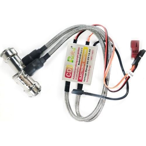 Rcexl Twin Cylinder Ignition for NGK BMR6A 14MM Spark Plug Gas Engine 90 Degree