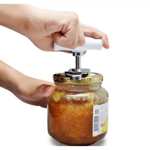 2PCS Adjustable Manual Stainless Steel Easy Can Jar Opener 1-4 Inches Cap Lid Openers Tool Kitchen Gadgets Bottle Opener