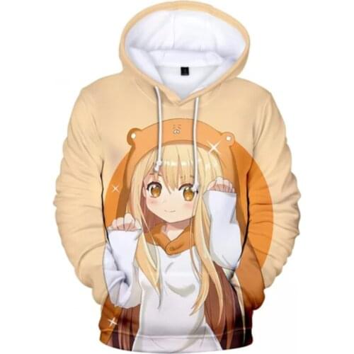 Hooded Print Himouto! Umaru-chan 3D Anime Hoodie Men/women Sweatshirts Fashion Hoodies Long Sleeve Cartoon Tops Boys/Girls