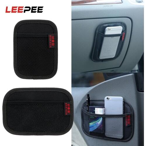 LEEPEE Stowing Tidying Oxford Fabric Car Storage Net Bag Automotive Pocket Multi-use Car Seat Back Organizer