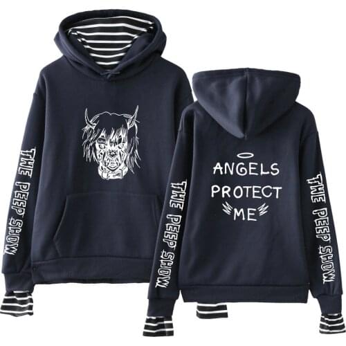 Explosive Famous Brand Two Piece Hoodies Women Lil Peep ANGELS PROTECT ME Sweatshirt Trendy High Quality Pullover Hoodies