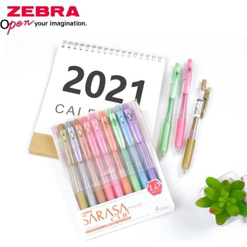 Japan ZEBRA JJE15 metal gel pen shiny and shiny JJ15 series 1.0mm office student notes