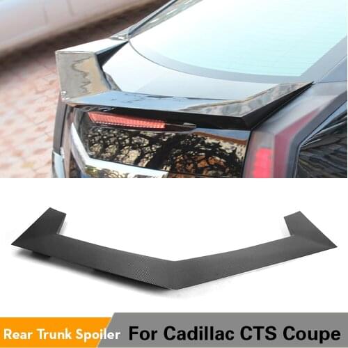 Carbon Fiber Rear Trunk Boot Spoiler Wing for Cadillac CTS Coupe 2-Door 2011 2012 2013 2014 Car Tuning Parts