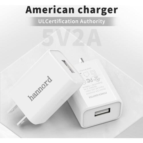 Hannord US 5V2A USB Charger Fast Wall Charger Adapter for Mobile Phone Charger