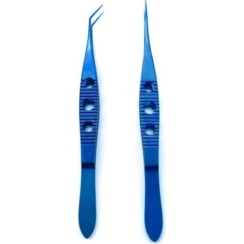 Fue Hair Transplant Forceps Hair Transplant Implanter Curved/Straight 0.4mm Hair Transplant Tweezer Titanium