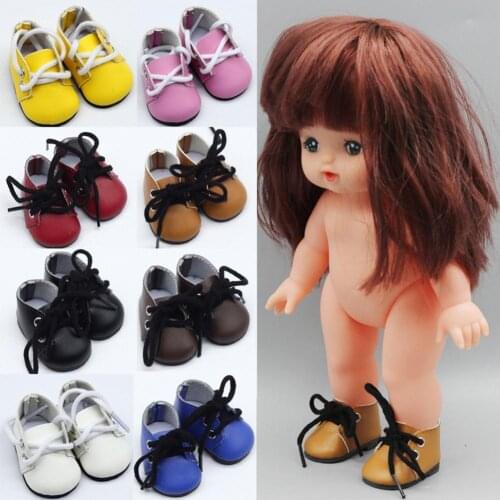 1 Pair Shoes Casual Fine Workmanship Faux Leather Figure Doll Sports Shoes for Gift