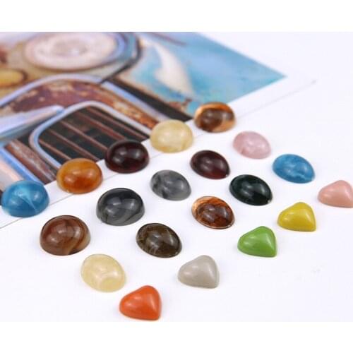 10pcs korean style elegant fashion Resin Earrings For Women Half Pill Ellipse heart-shaped Statement Earrings Diy Jewelry Making