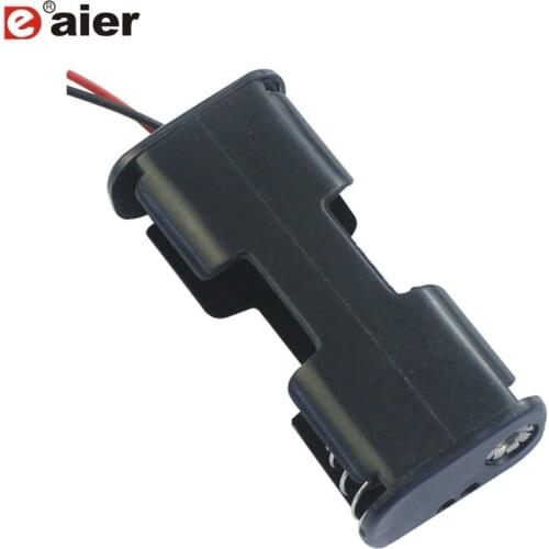 100PCS BH5-2002 2 AA Battery Holder 3V Back To Back Battery Container With 150mm Wire