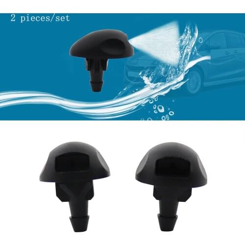 2 pcs Windshield Washer Wiper Water Spray Nozzle Jets Fit for Citroen C-QUATRE Peugeot 307 308 408