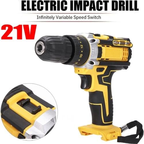 21V 3 in 1 Electric Hammer Drill 28Nm Cordless Impact Drill Rechargeable Electric Screwdriver LED Adjustable Speed Power Tool