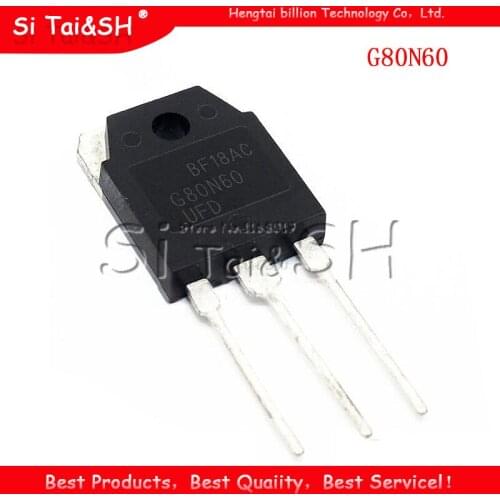 5Pcs SGH80N60UFD TO-3P SGH80N60 TO-247 G80N60 80N60 G80N60UFD