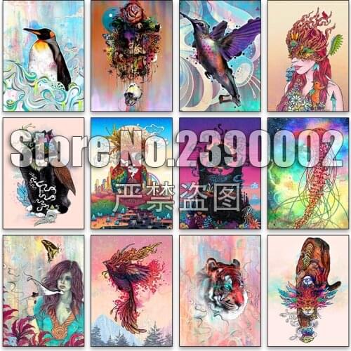 Animals 5d Diy Diamond Painting Cross Stitch Diamond Embroidery Diamond Mosaic Natures Spirits Paintings Full Rhinestone Gifts