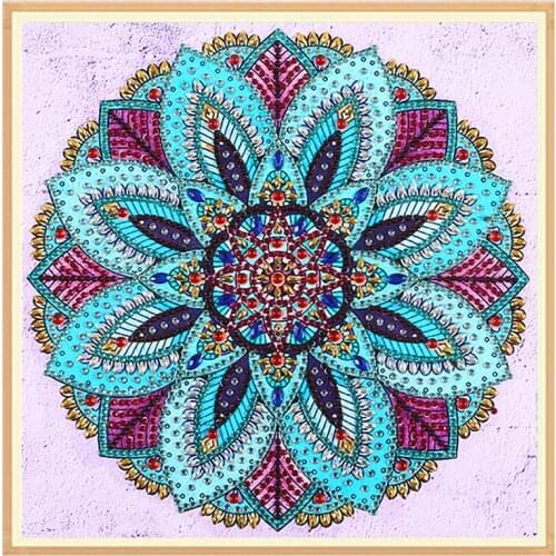 Handmade 5D diamond painting mandala flower rhinestone cross stitch mosaic embroidery diamond embroidery home decoration gift