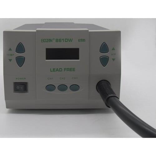 Lead-free High-power Smart Heat Gun 1000W Hot Air Desoldering Station Digital Display Temperature Adjustable BOZAN 861D