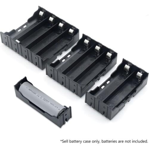 2021 ABS 18650 Power Bank Cases 1X 2X 3X 4X Battery Holder Storage Box Case 1 2 3 4 Slot Batteries Container With Hard Pin