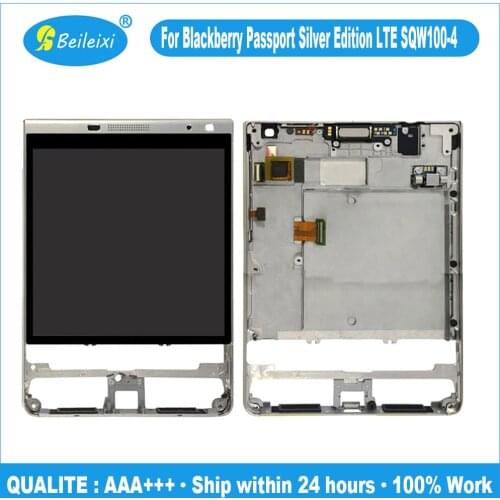 For Blackberry Passport Silver Edition LTE SQW100-4 LCD Display Touch Screen Digitizer Assembly Replacement