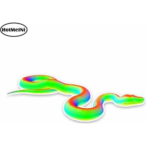 HotMeiNi 5cm x 13cm Colored Animal Snake Graphical PVC Car Sticker Decals