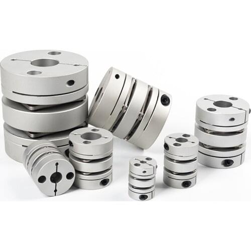Diaphragm coupling aluminum alloy flexible single and double diaphragm shaft coupling stepping servo motor high torque coupler